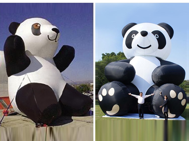 常州充气熊猫展示